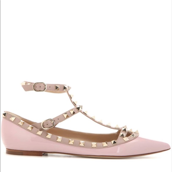 Valentino Shoes - Valentino Ankle Strap Pointy Toe Flat